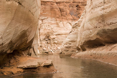 Rock formations in a canyon