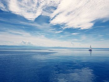 Scenic view of sea against sky