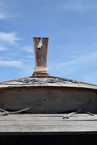 Low angle view of old building against sky