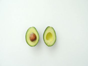 Close-up of apple against white background