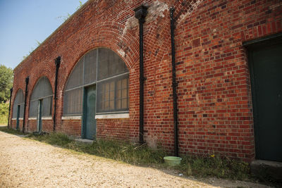 View of brick wall