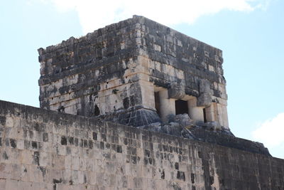 Low angle view of historic building against sky