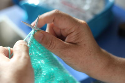 Close-up of person holding hands