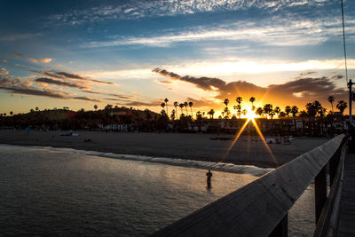 Scenic view of sunset against sky