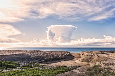 Scenic view of sea against sky