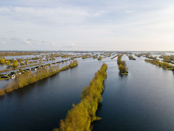 Scenic view of river against sky