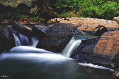View of waterfall