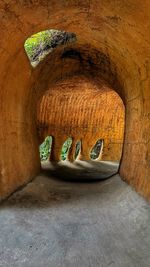 High angle view of tunnel