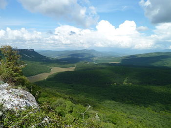 Scenic view of landscape against sky