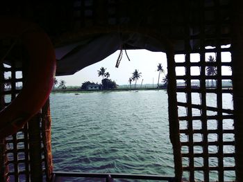 Scenic view of water against sky