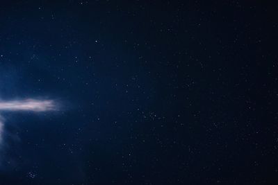 Low angle view of star field against star field