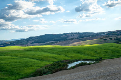 Scenic view of landscape against sky