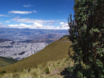 Scenic view of landscape against sky