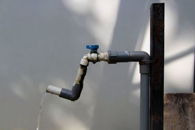 Close-up of faucet