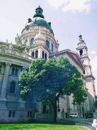 Low angle view of church against sky