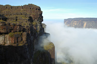 Scenic view of mountain against sky