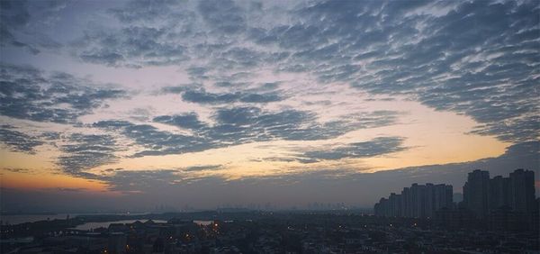 Cityscape at sunset