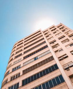 Low angle view of modern building against sky
