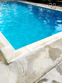 High angle view of swimming pool