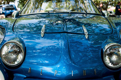 Close-up of vintage car