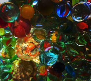 Full frame shot of colorful bubbles