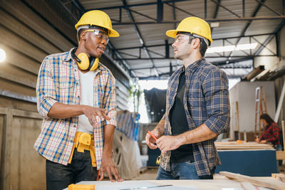 Man working at construction site