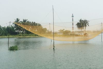 Scenic view of river against sky