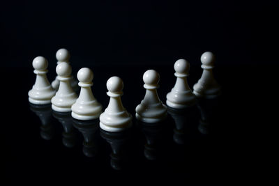 Close-up of chess pieces