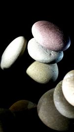 Close-up of over black background