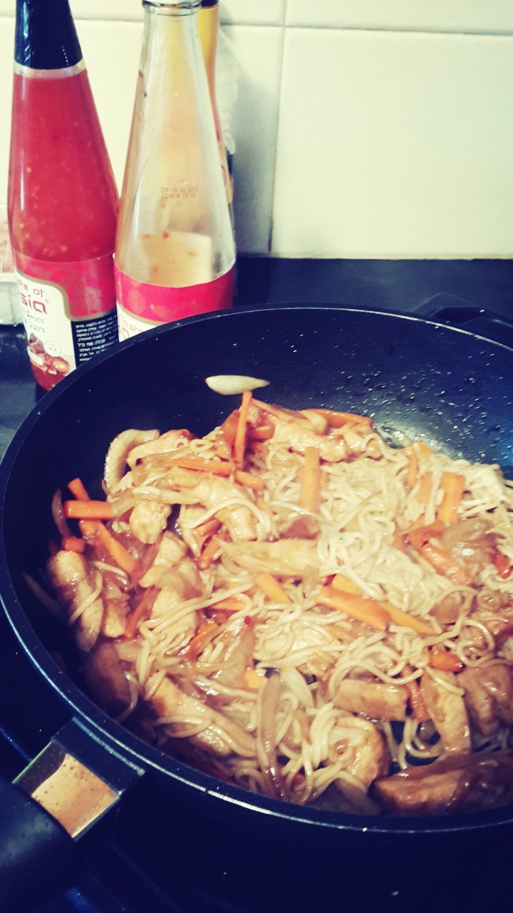 food and drink, food, indoors, freshness, ready-to-eat, still life, healthy eating, meal, plate, serving size, table, indulgence, close-up, bowl, seafood, meat, high angle view, cooked, noodles, served