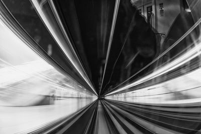 View of escalator