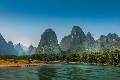 Picturesque guilin karst landscape in china