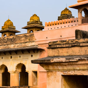 Low angle view of historical building