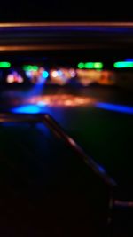 Defocused lights at night