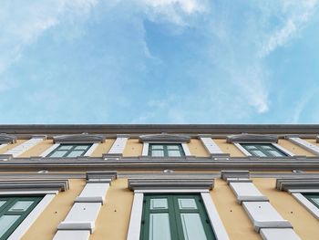 Low angle view of building against sky