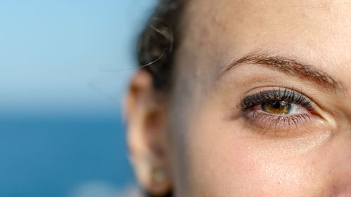 Close-up portrait of woman