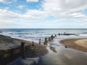 Scenic view of sea against sky