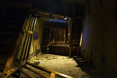 Interior of abandoned building