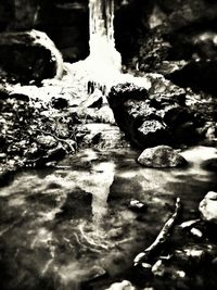 Rocks in water