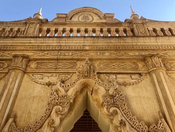 Low angle view of historical building