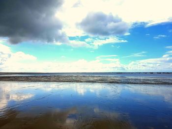 Scenic view of sea against sky