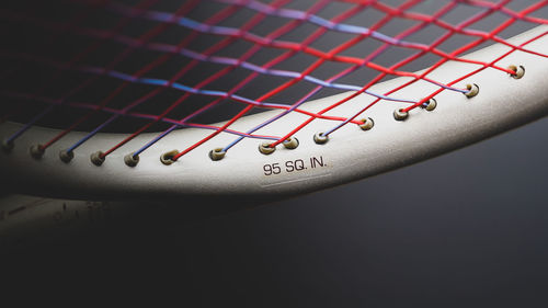 Close-up of basketball hoop