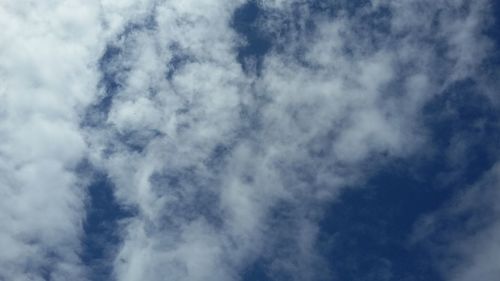 Low angle view of clouds in sky