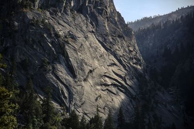 Rocky cliff in yosemite national park