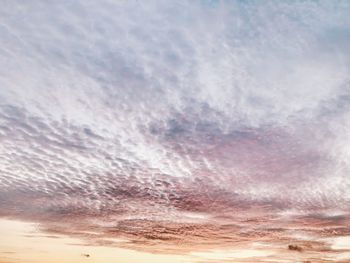 Low angle view of sky during sunset