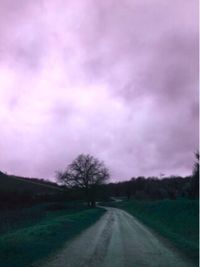 Country road passing through landscape