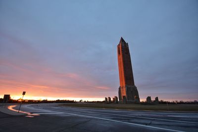 View of tower at sunset