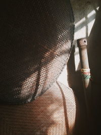 Close-up of hand holding cigarette