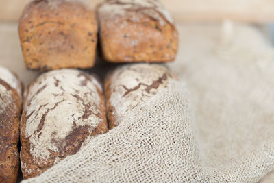 Close-up of homemade breads