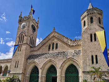 Low angle view of historical building against sky